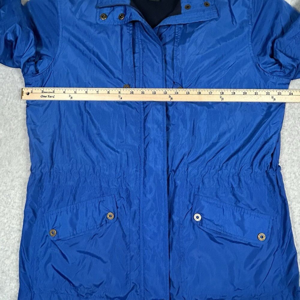 Ralph Lauren Naval Supply Company Womens M Rain Jacket Blue Lightweight Zip Snap - Picture 11 of 12
